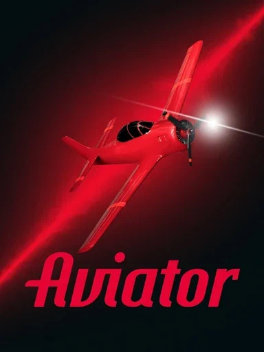 Avión rojo de Aviator entre luces oscuras de casino.