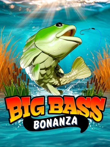 Pez y anzuelo en la ilustración de Big Bass Bonanza.