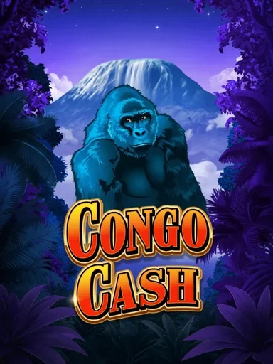 Gorila azul entre vegetación violeta en Congo Cash.